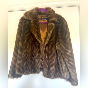 Women’s Faux Fur Jacket Sz.L by Jones New York